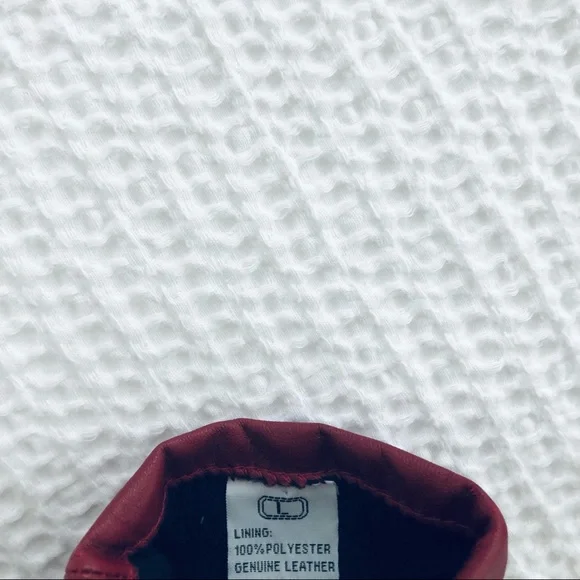 Leather Gloves 100% Polyester Lining Women Size Large - Picture 9 of 10